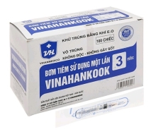Bơm tiêm VINAHANKOOK 3ml/CC (hộp)