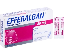 Viên đặt trực tràng EFFERALGAN 80mg (10V) (hộp)