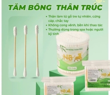 Tăm bông thân trúc NB (100 que)(Lốc /24 bịch) (lốc)