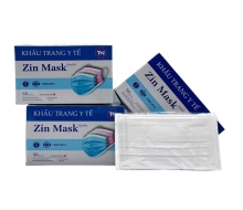 KT Màu Trắng ZINMASK 4 Lớp ( Hộp /50 Cái)