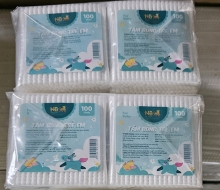 TĂM BÔNG NB THÂN NHỰA EM BÉ(bịch /100 que)(lốc/24 bịch)