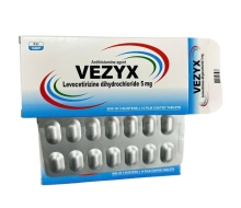VEZYX (Levocetirizin 2HCL 5mg)(28V) (hộp)