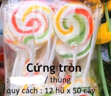 Kẹo cứng tròn (hũ/50 cây)