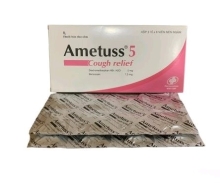 Viên nén ngậm ho Ametuss 5 (Cough relief)( 2 vỉ x 8 viên) (hộp)