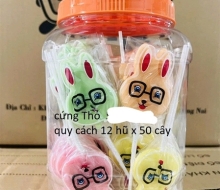 Kẹo cứng con thỏ(hũ/50 cây)