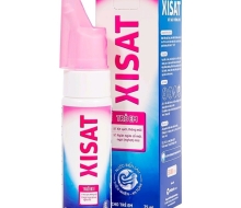 Xịt mũi XISAT 75ml(em bé)(màu hồng)(lốc /5 chai)