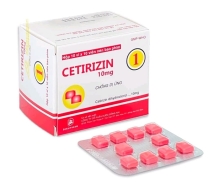 CETIRIZIN 10mg số 1 (dược đồng nai)(10 vỉ x 10 viên) (hộp)