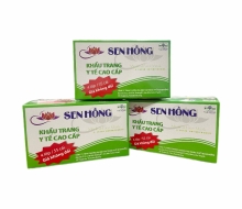 KT 4 Lớp Sen Hồng Màu Trắng (Hộp / 50 Cái)