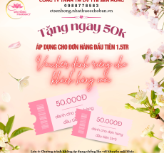 CHƯƠNG TRÌNH KHUYỄN MÃI CHO ĐƠN HÀNG ĐẦU TIÊN