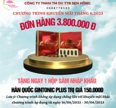 CHƯƠNG TRÌNH THÁNG 6: ĐƠN HÀNG 3.800.000 ĐỒNG TẶNG NGAY 1 HỘP SÂM NGOẠI GINTONIC PLUS